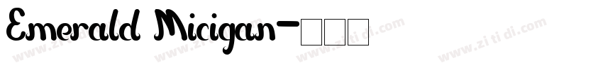 Emerald Micigan字体转换